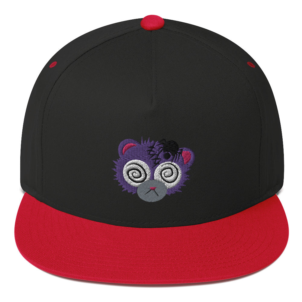 Anxiety Bear Flat Bill Cap