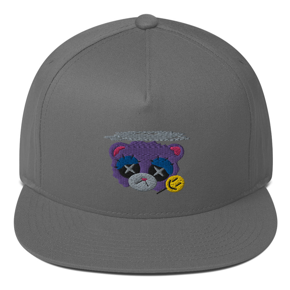 Depression Bear Flat Bill Cap