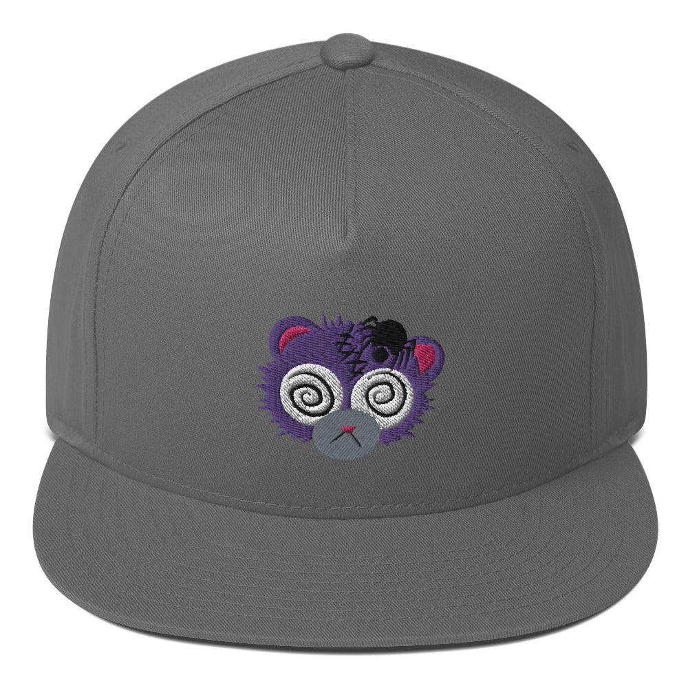 Anxiety Bear Flat Bill Cap