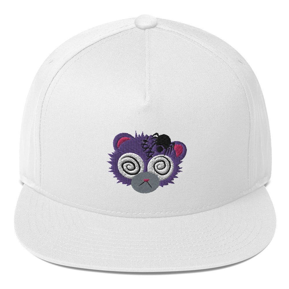 Anxiety Bear Flat Bill Cap