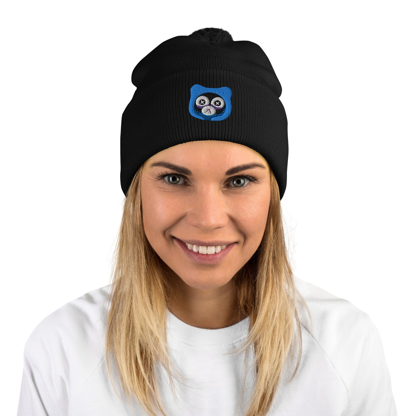 Insomnia Bear Pom-Pom Beanie