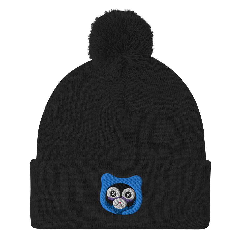 Insomnia Bear Pom-Pom Beanie