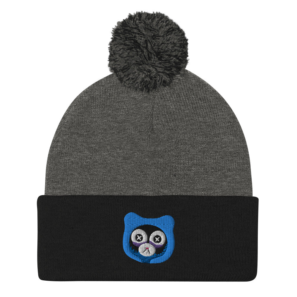 Insomnia Bear Pom-Pom Beanie