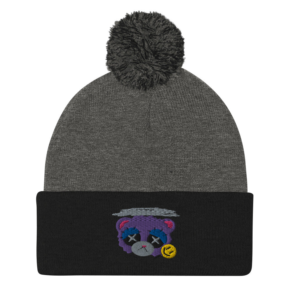 Depression Bear Pom-Pom Beanie