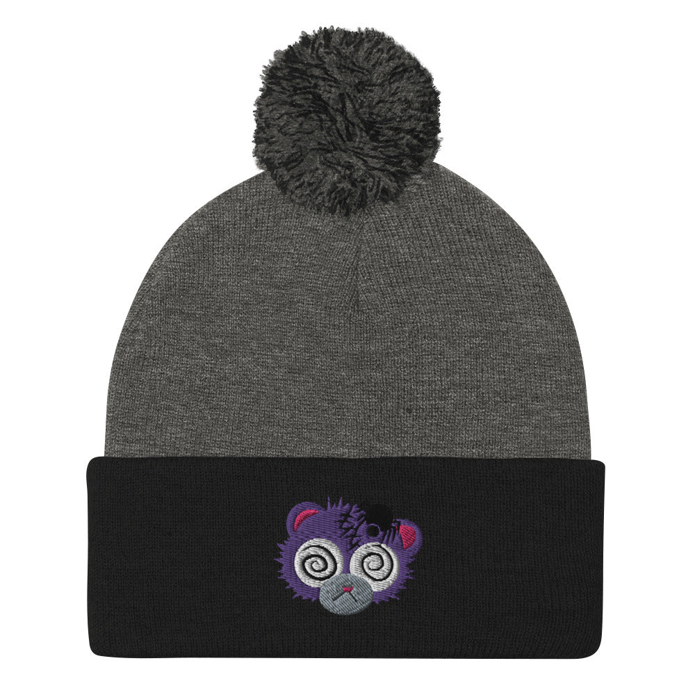 Anxiety Bear Pom-Pom Beanie