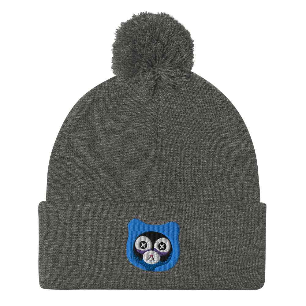 Insomnia Bear Pom-Pom Beanie