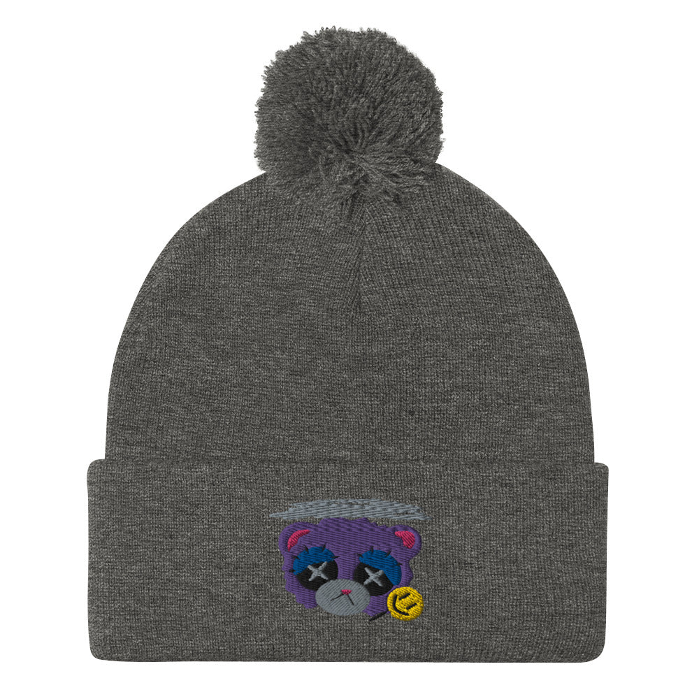 Depression Bear Pom-Pom Beanie