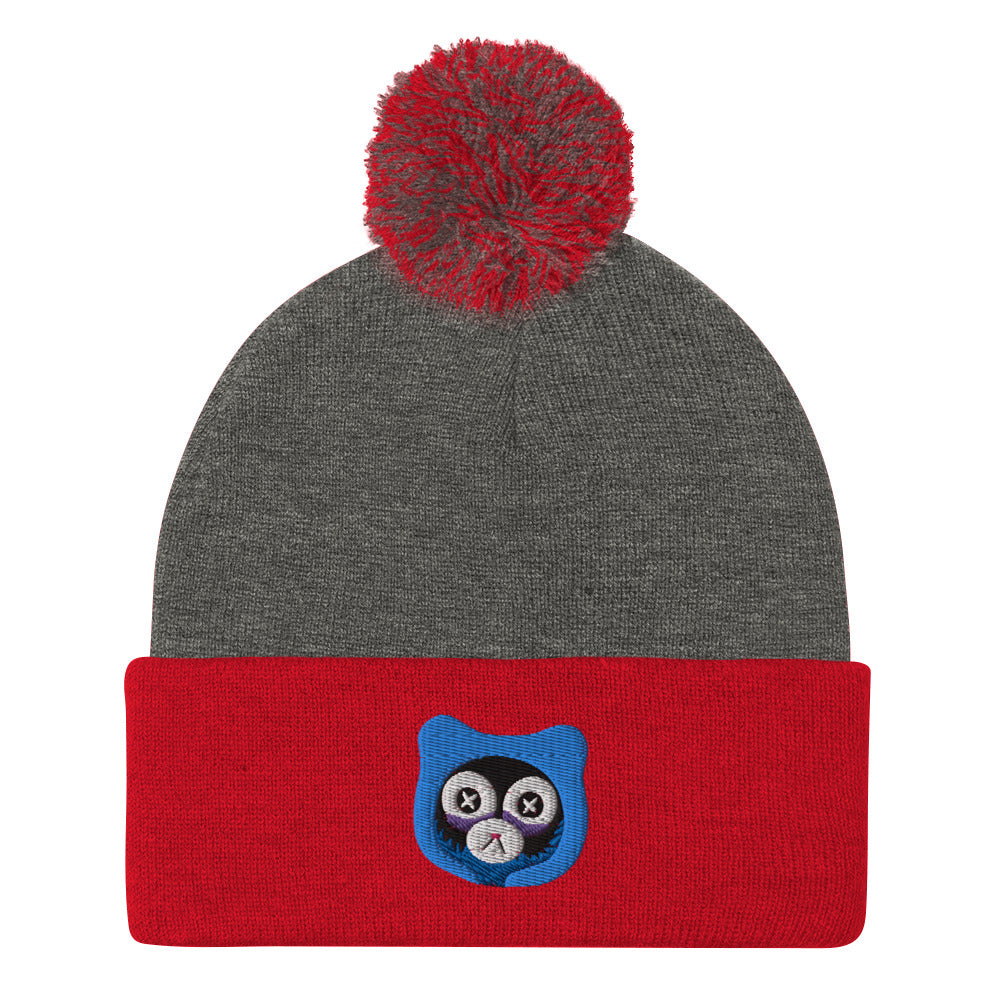 Insomnia Bear Pom-Pom Beanie