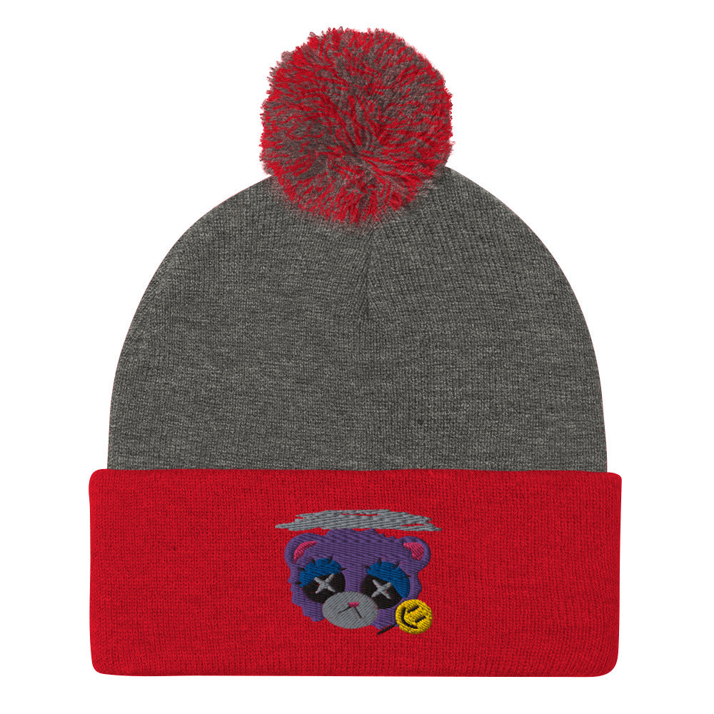 Depression Bear Pom-Pom Beanie