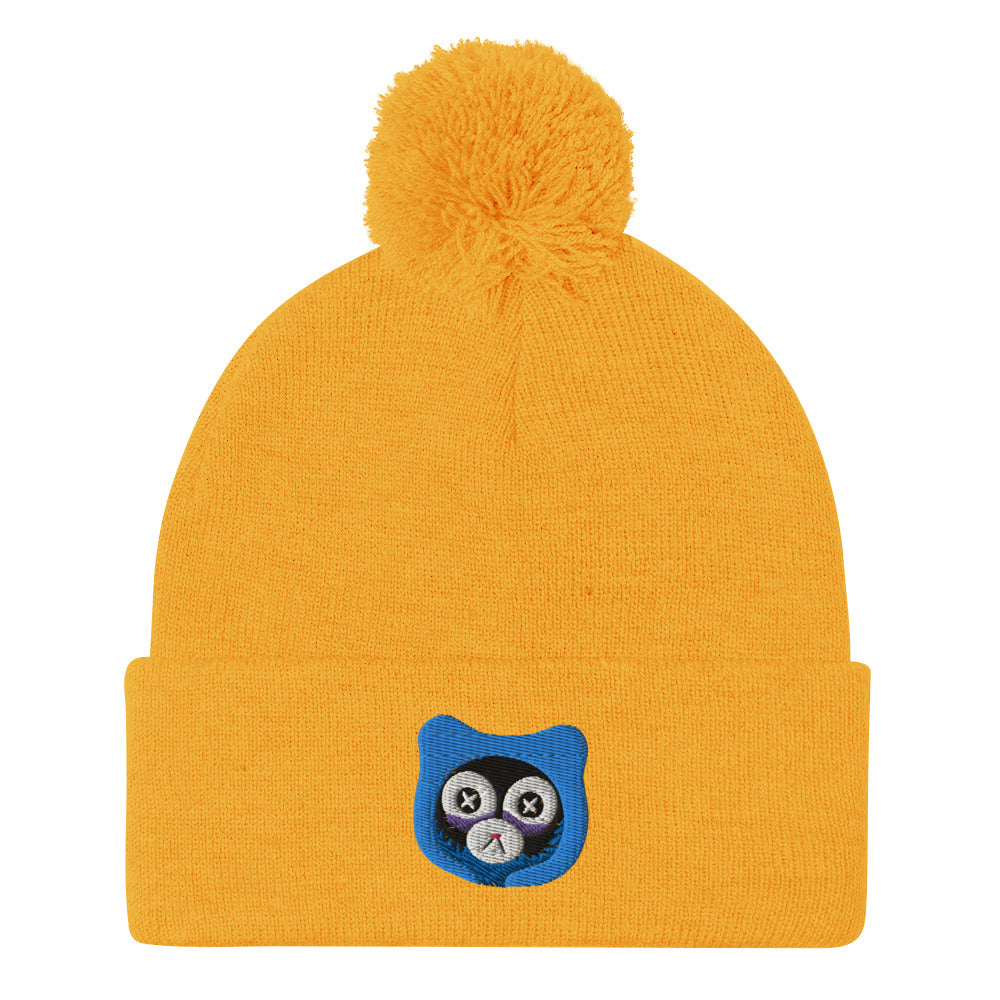 Insomnia Bear Pom-Pom Beanie