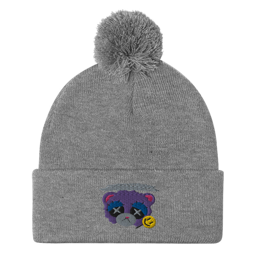 Depression Bear Pom-Pom Beanie