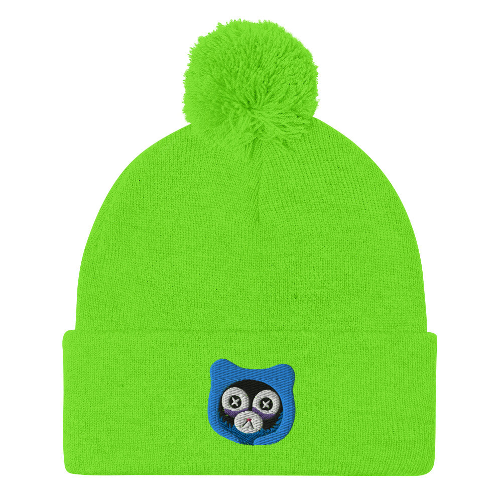 Insomnia Bear Pom-Pom Beanie