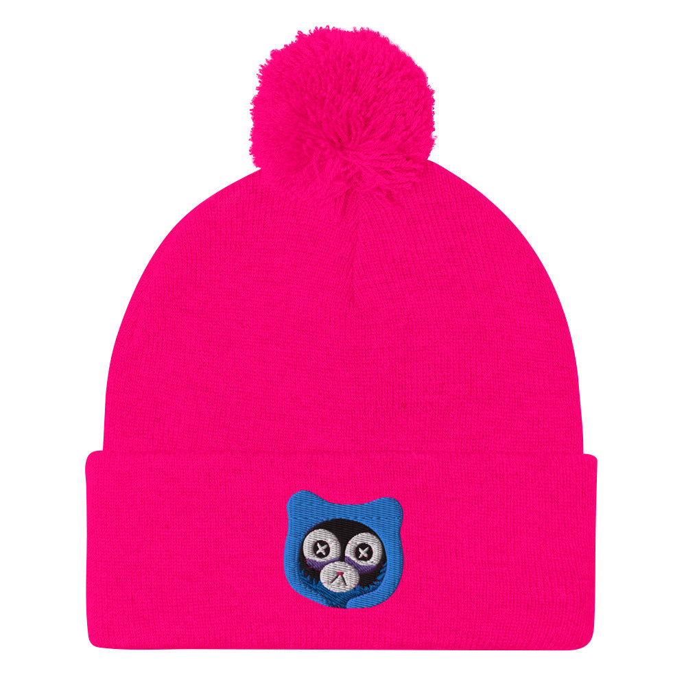 Insomnia Bear Pom-Pom Beanie