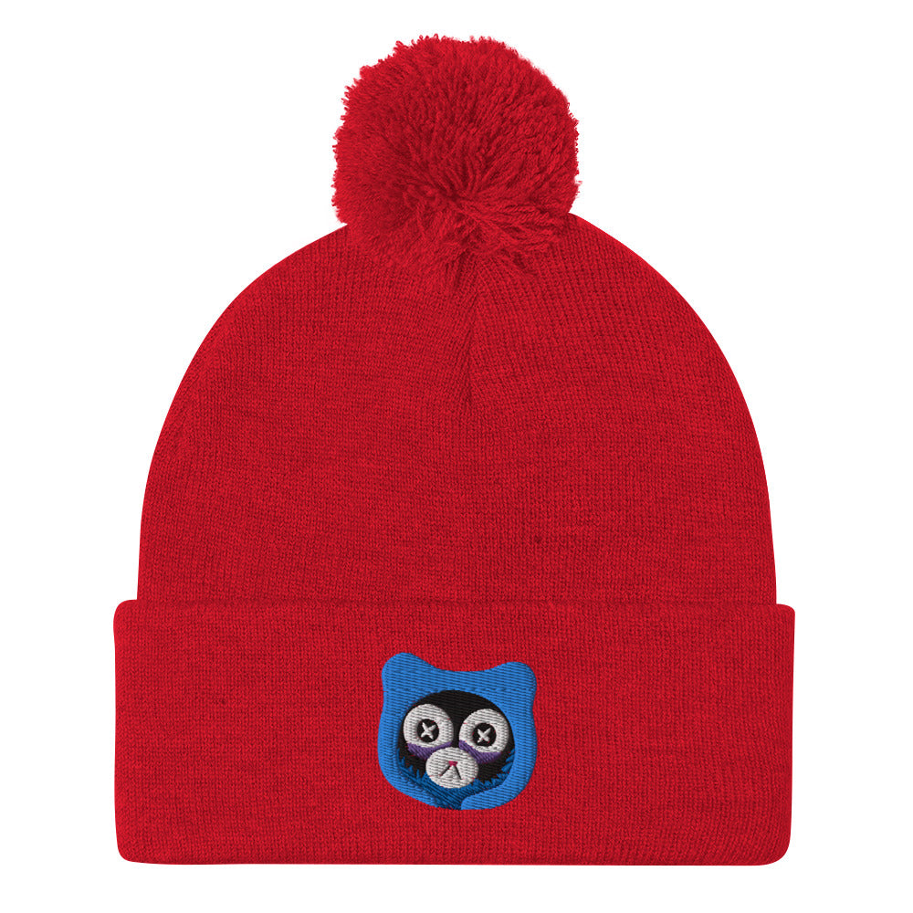 Insomnia Bear Pom-Pom Beanie