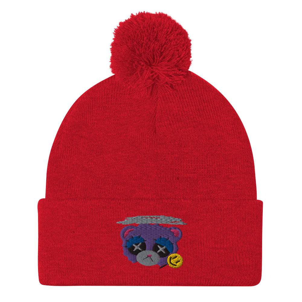 Depression Bear Pom-Pom Beanie