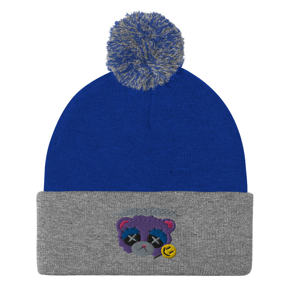 Depression Bear Pom-Pom Beanie