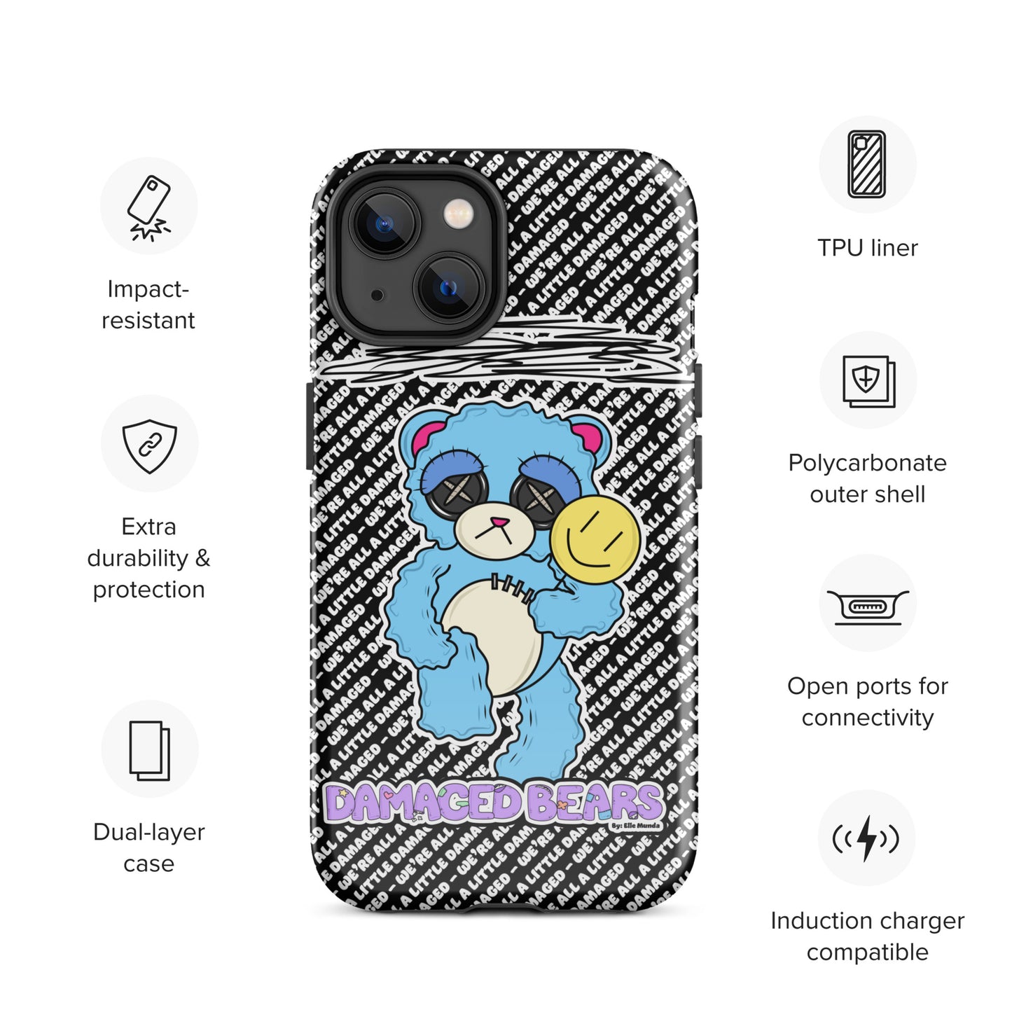 Depression Bear Tough Case for iPhone®