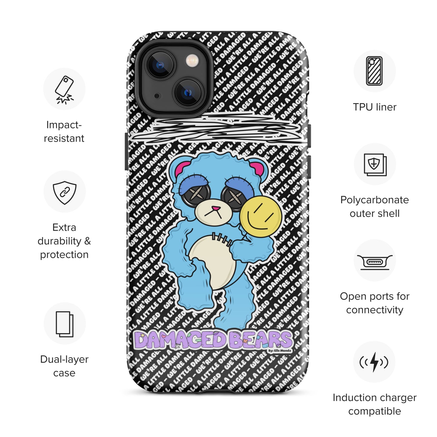 Depression Bear Tough Case for iPhone®