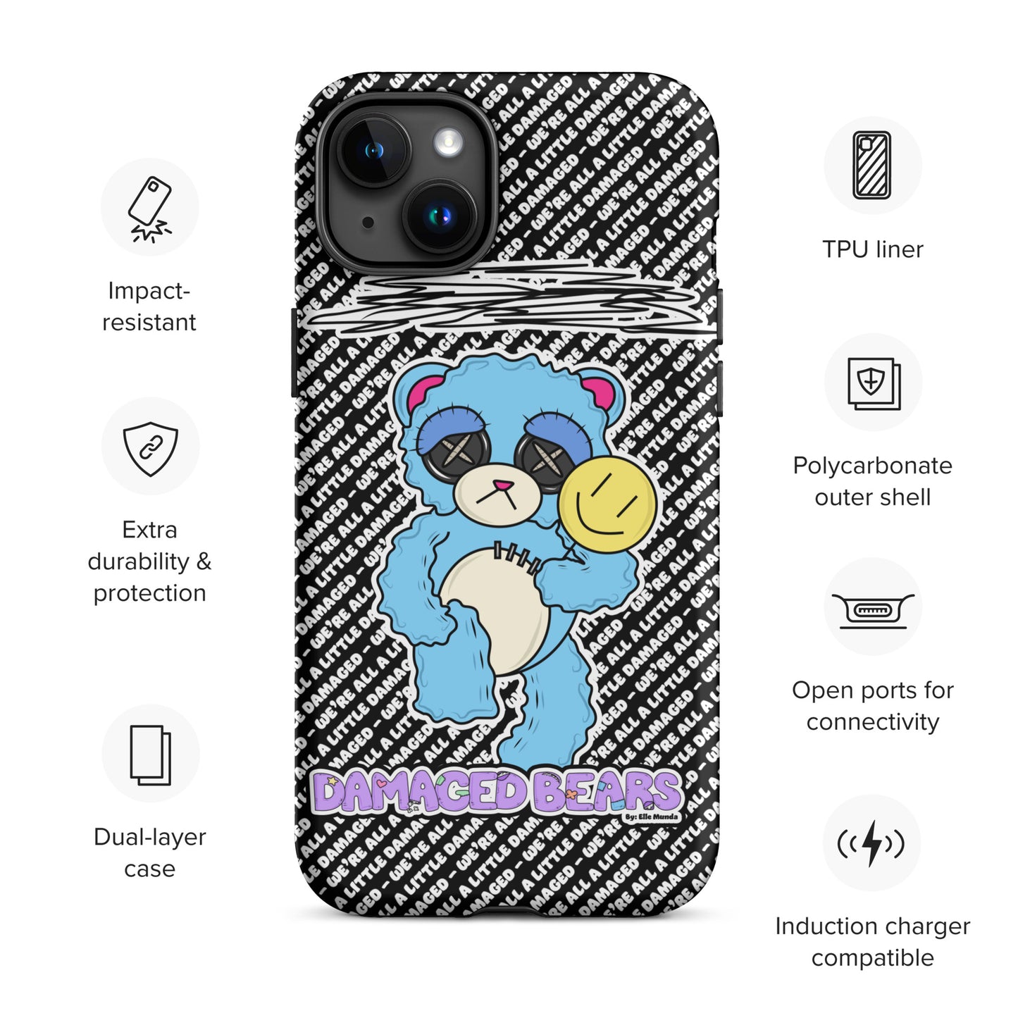 Depression Bear Tough Case for iPhone®