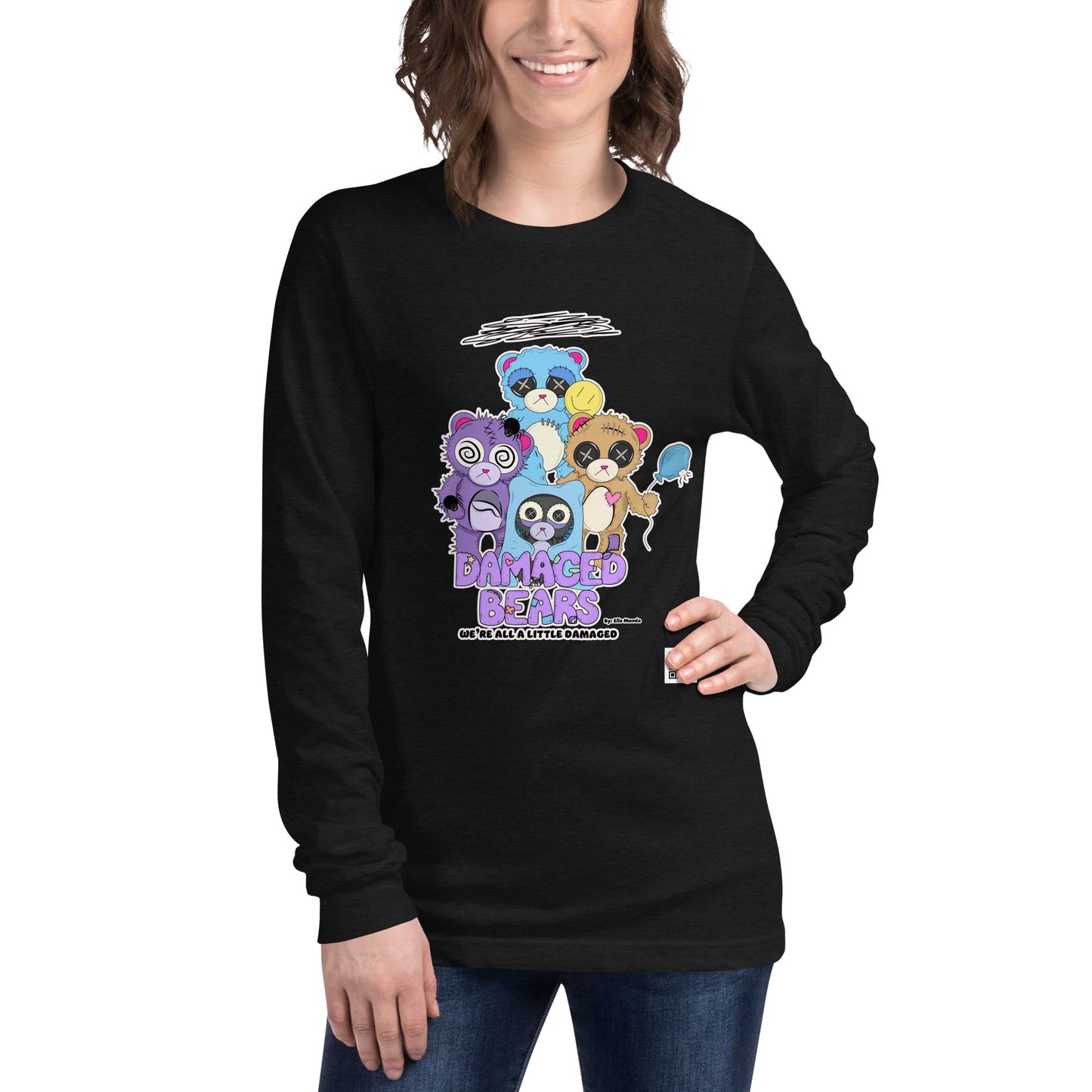 Damaged Bears Unisex Long Sleeve Tee